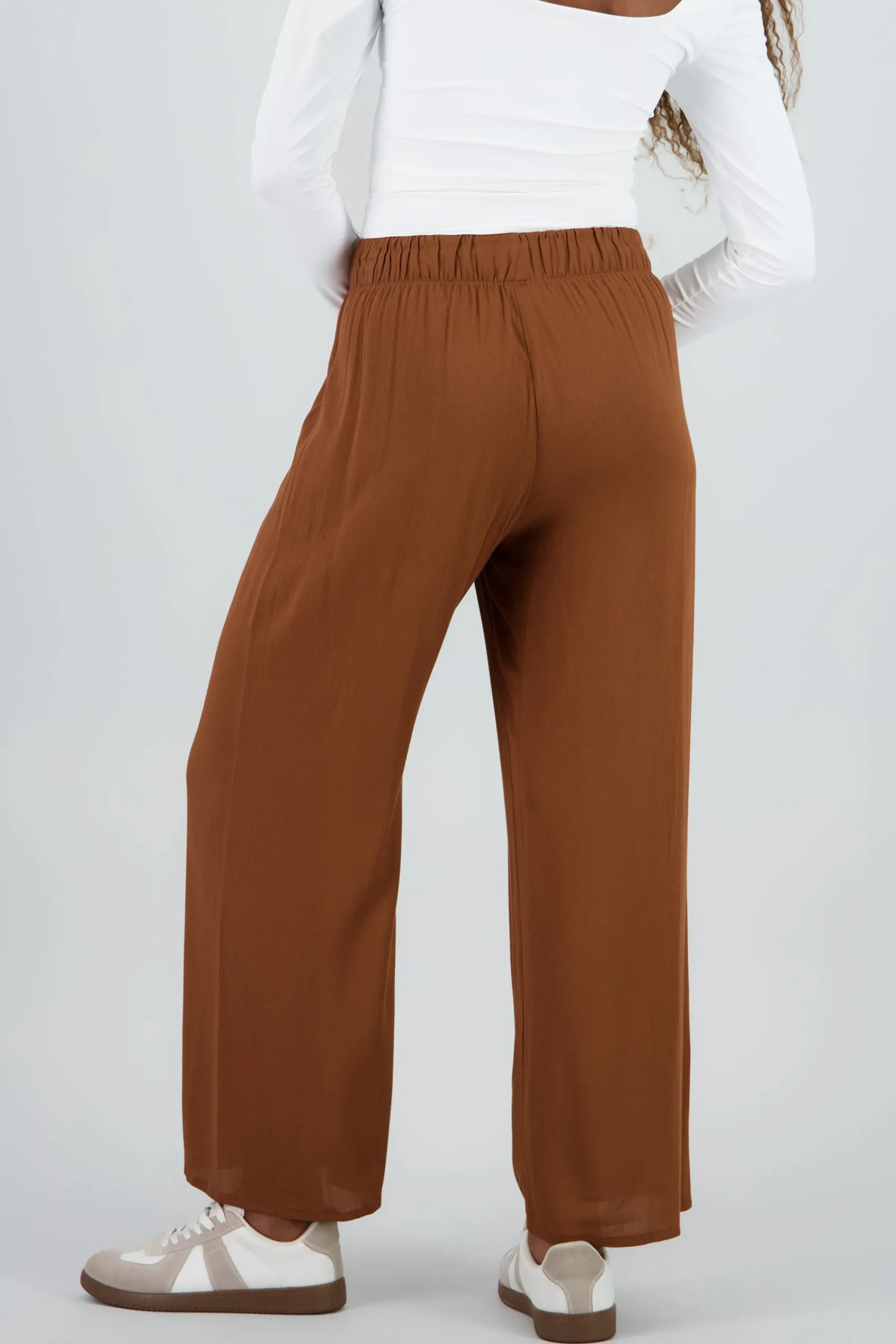 Shasa Wide leg pant with elastic wasitband