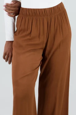 Shasa Wide leg pant with elastic wasitband