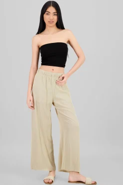 Shasa Wide leg pant with elastic wasitband