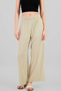 Shasa Wide leg pant with elastic wasitband