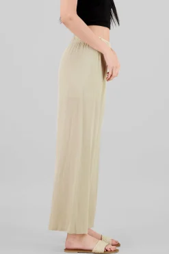 Shasa Wide leg pant with elastic wasitband
