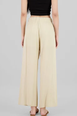Shasa Wide leg pant with elastic wasitband