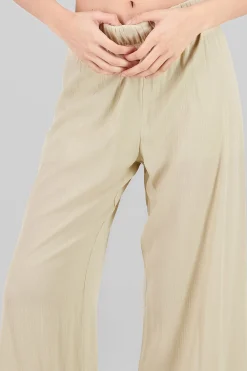 Shasa Wide leg pant with elastic wasitband