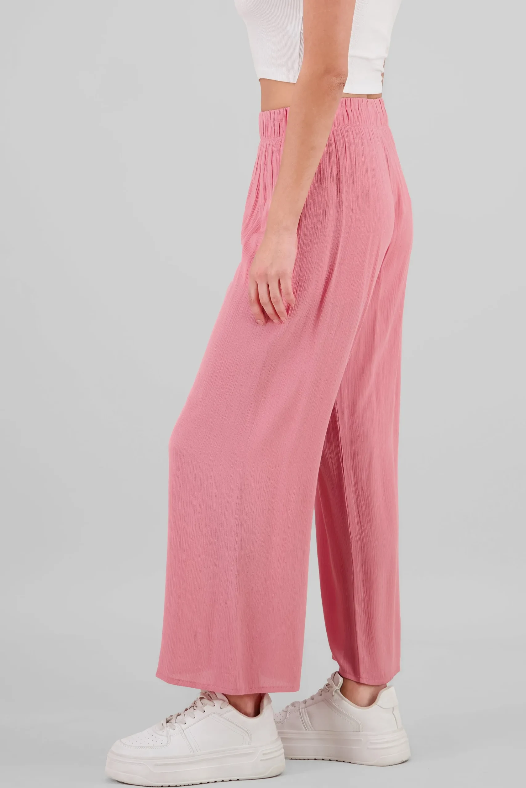 Shasa Wide leg pant with elastic wasitband