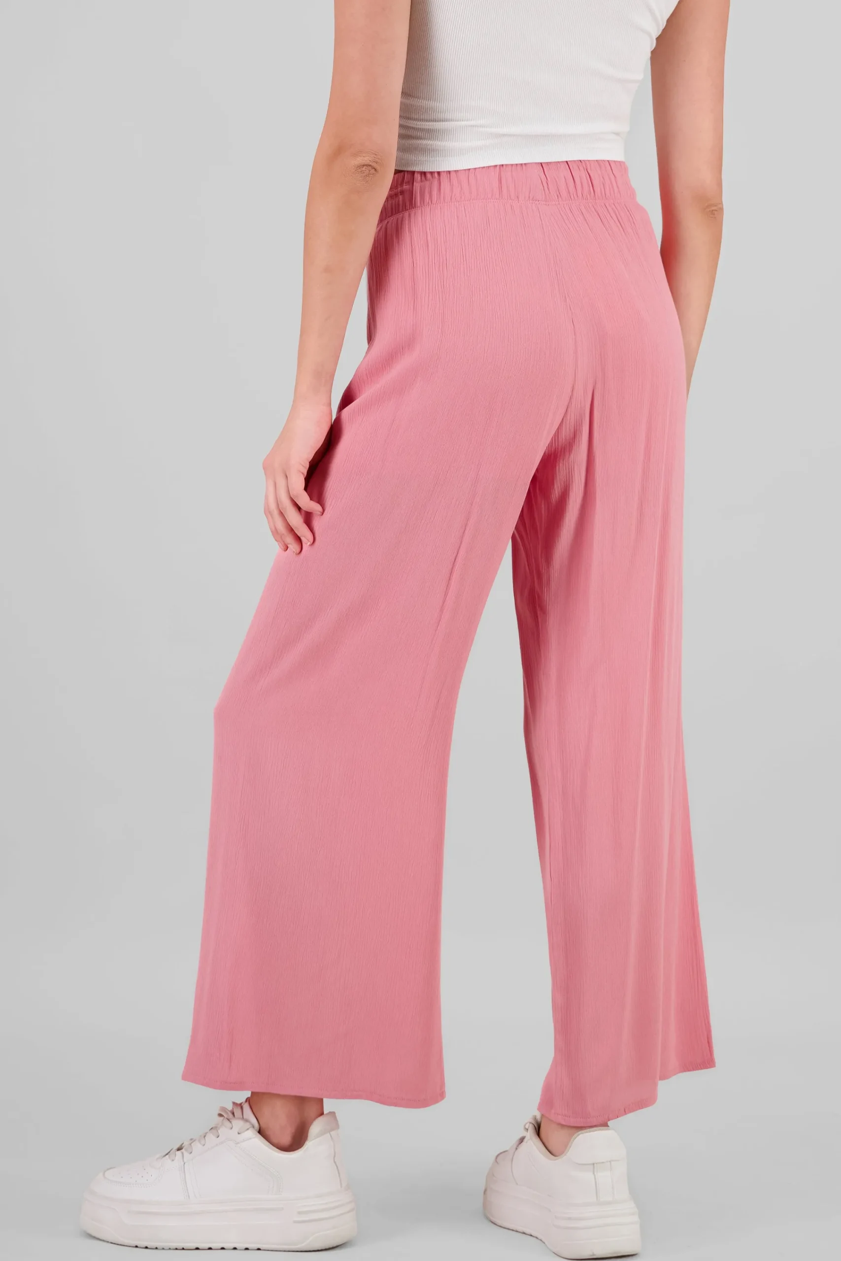 Shasa Wide leg pant with elastic wasitband