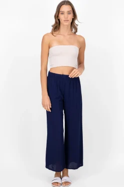 Shasa Wide leg pant with elastic wasitband