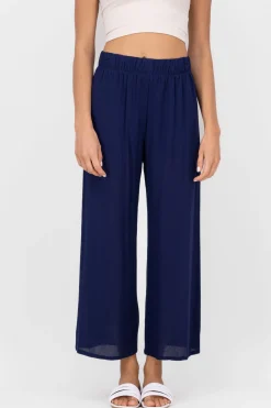 Shasa Wide leg pant with elastic wasitband