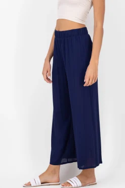 Shasa Wide leg pant with elastic wasitband