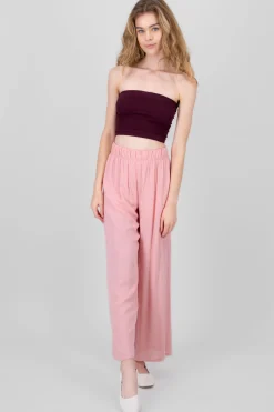 Shasa Wide leg pant with elastic wasitband