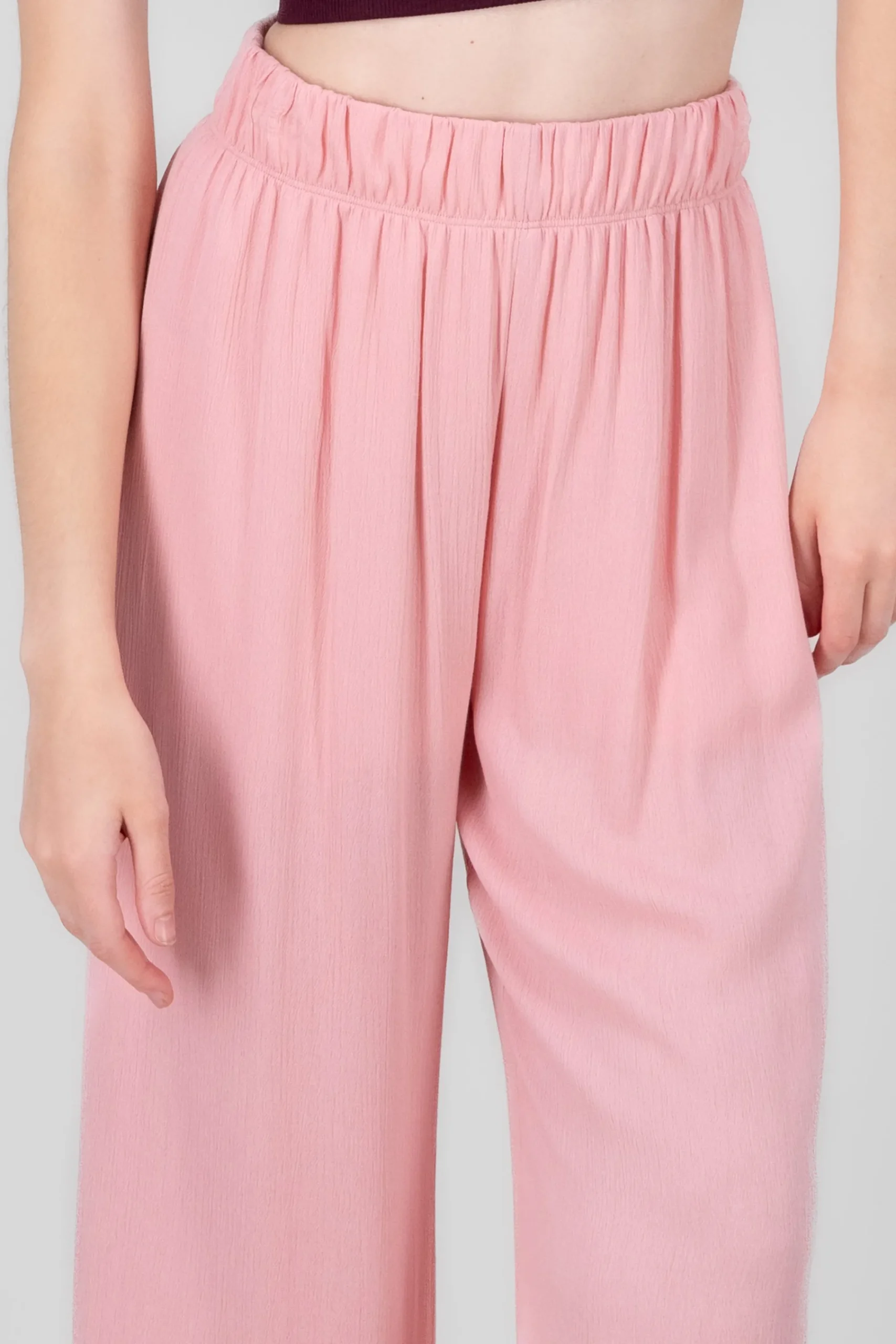 Shasa Wide leg pant with elastic wasitband