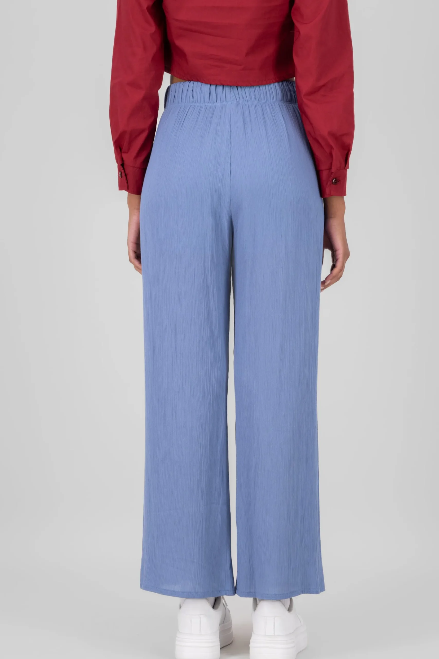 Shasa Wide leg pant with elastic wasitband