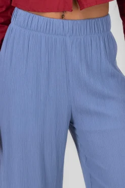 Shasa Wide leg pant with elastic wasitband