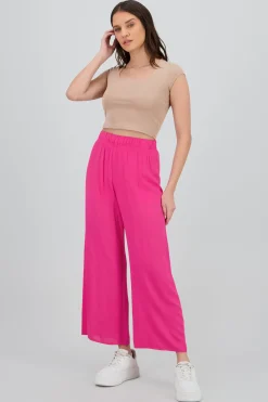 Shasa Wide leg pant with elastic wasitband
