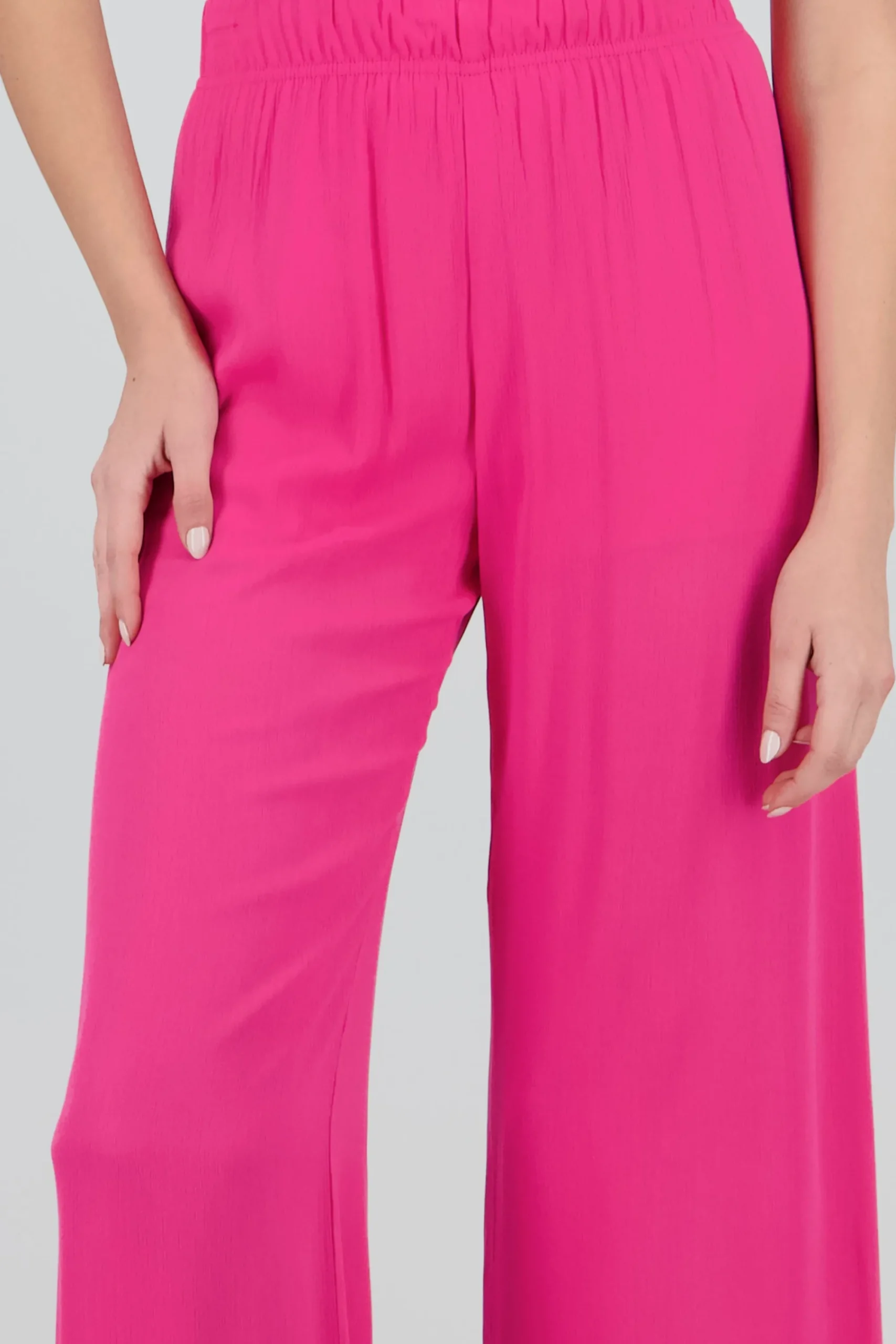 Shasa Wide leg pant with elastic wasitband