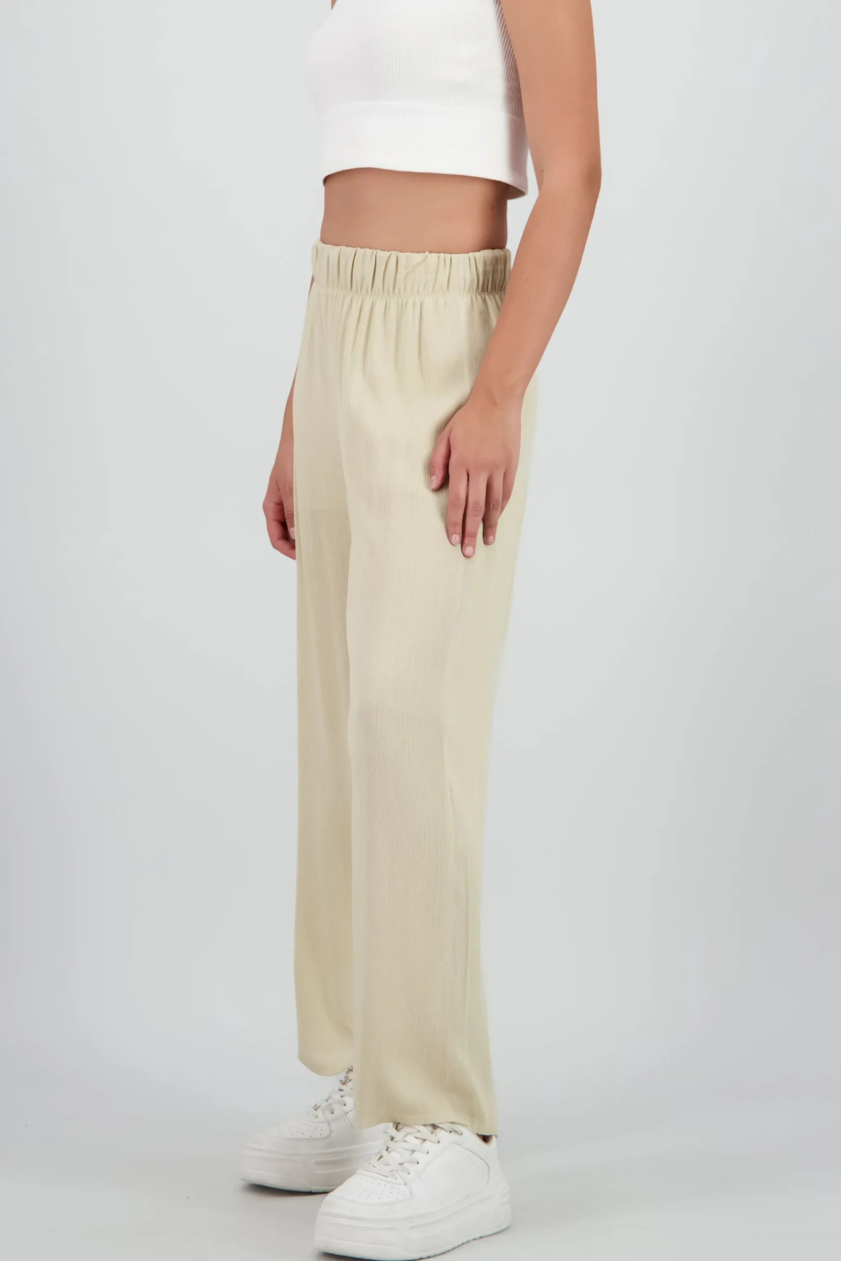 Shasa Wide leg pant with elastic wasitband