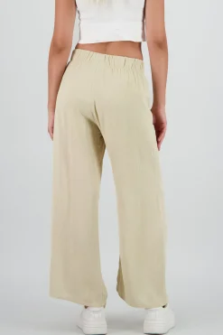 Shasa Wide leg pant with elastic wasitband