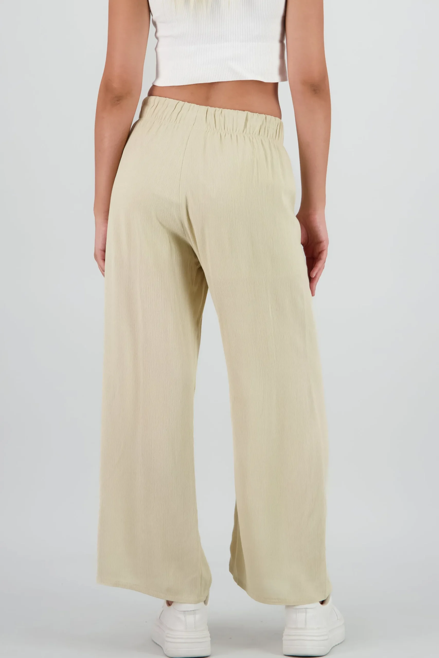 Shasa Wide leg pant with elastic wasitband