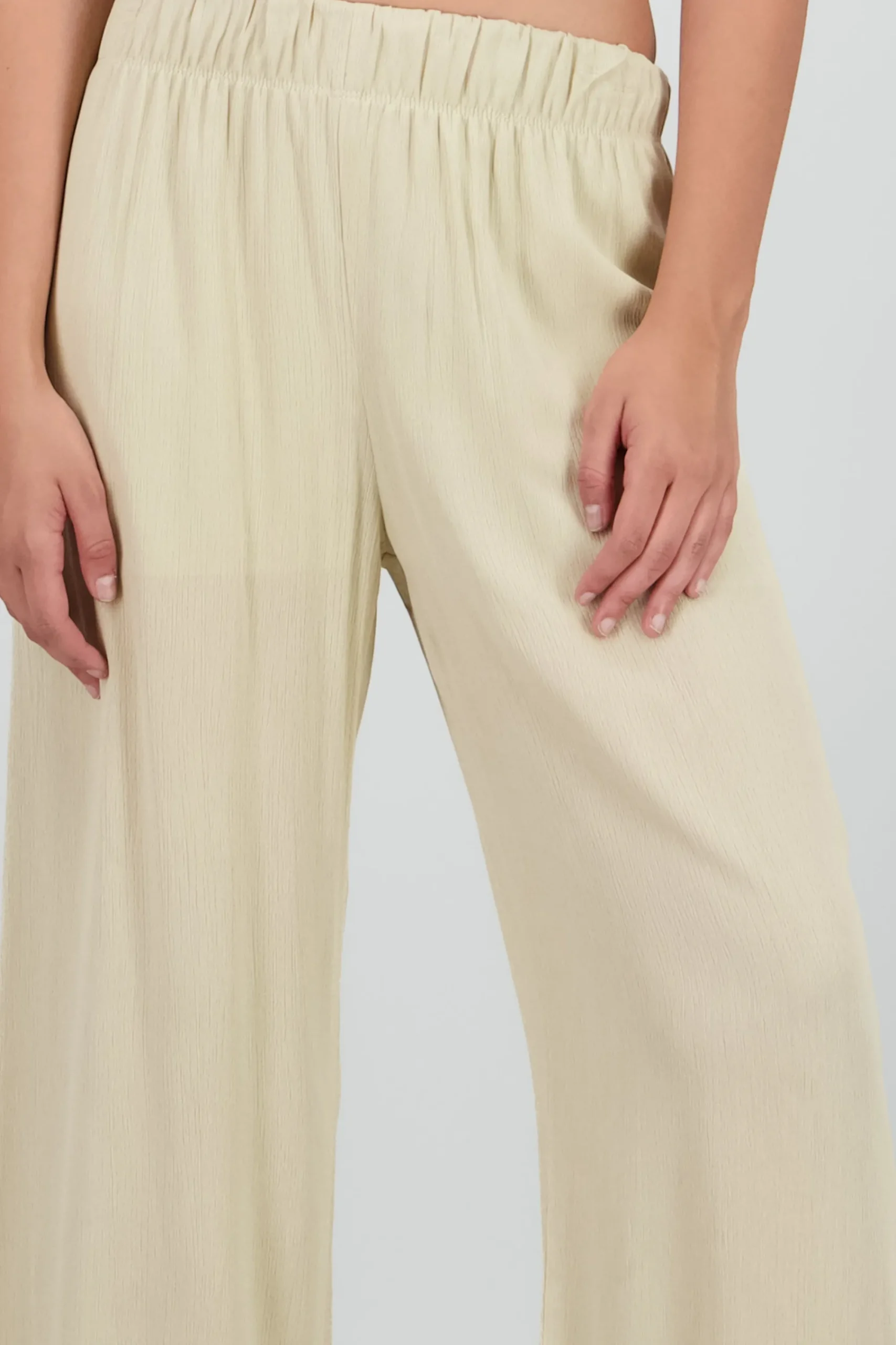 Shasa Wide leg pant with elastic wasitband
