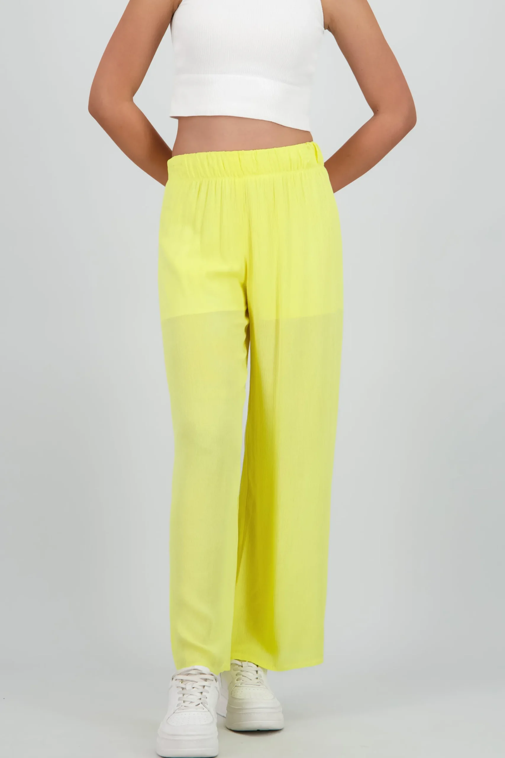 Shasa Wide leg pant with elastic wasitband