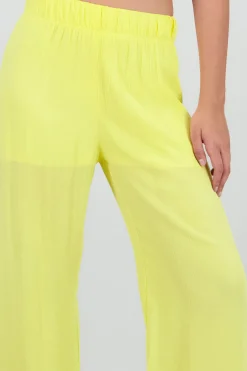 Shasa Wide leg pant with elastic wasitband