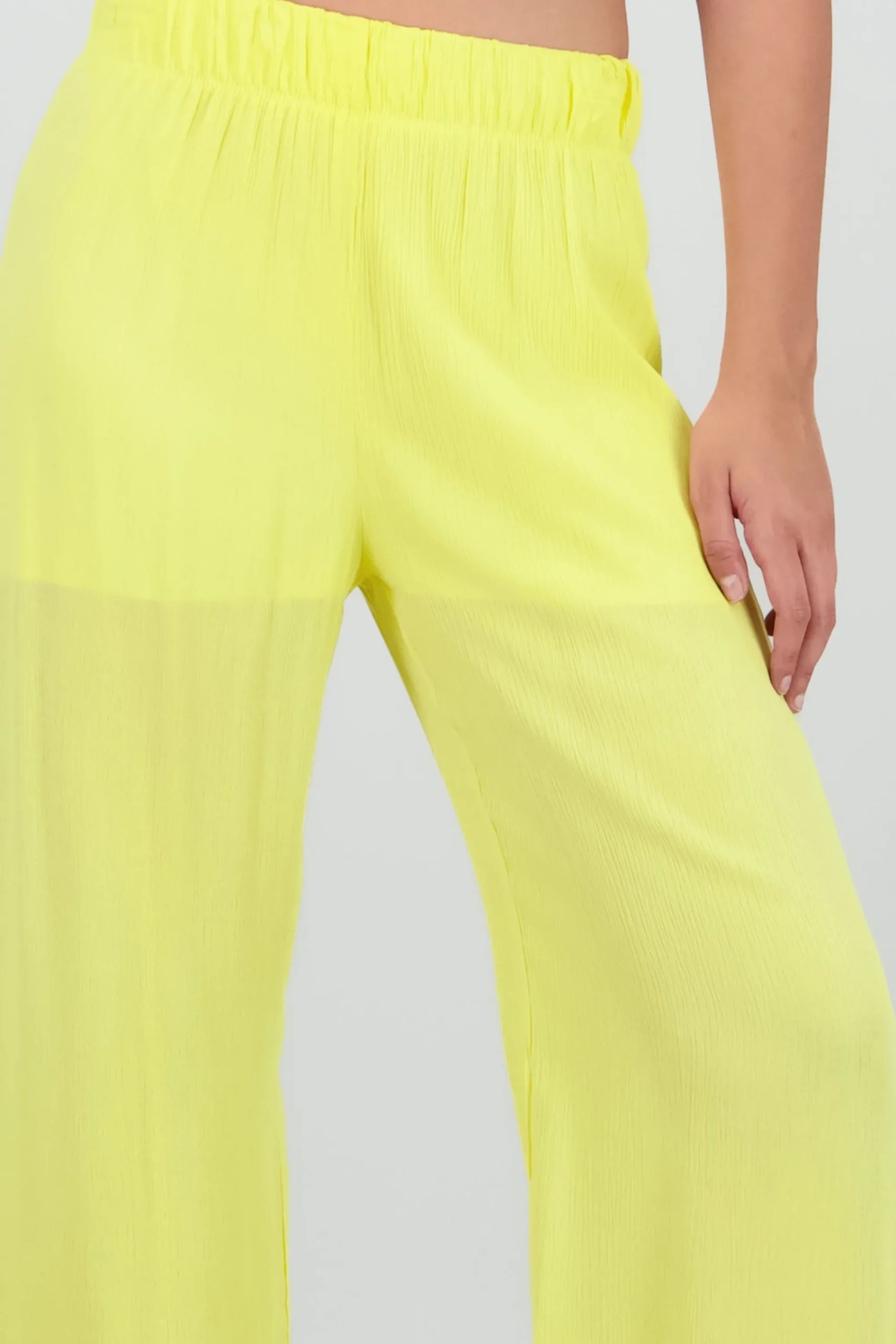 Shasa Wide leg pant with elastic wasitband