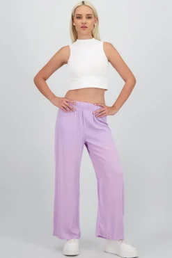 Shasa Wide leg pant with elastic wasitband