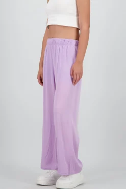 Shasa Wide leg pant with elastic wasitband