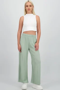 Shasa Wide leg pant with elastic wasitband