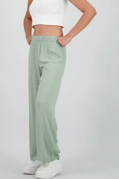 Shasa Wide leg pant with elastic wasitband