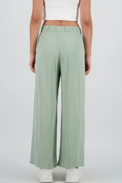 Shasa Wide leg pant with elastic wasitband