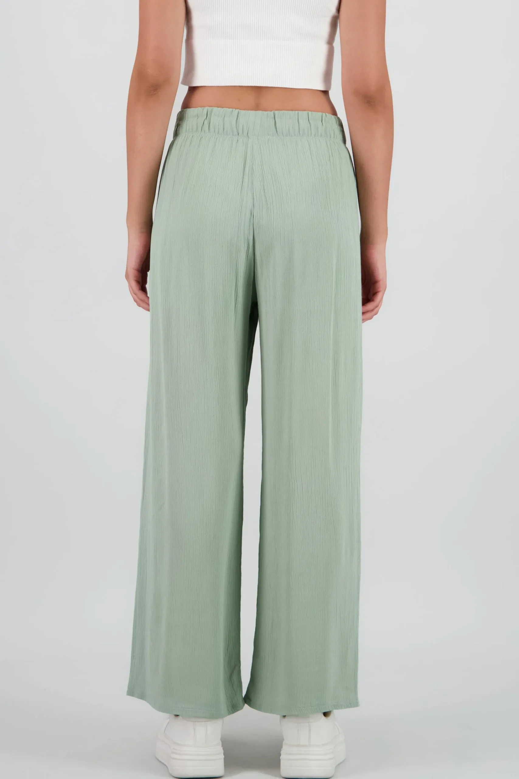 Shasa Wide leg pant with elastic wasitband