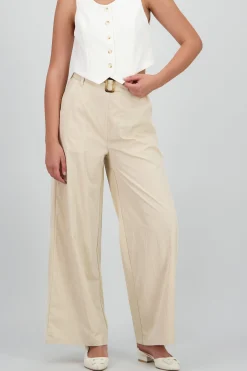 Shasa Wide Leg Pants with Belt
