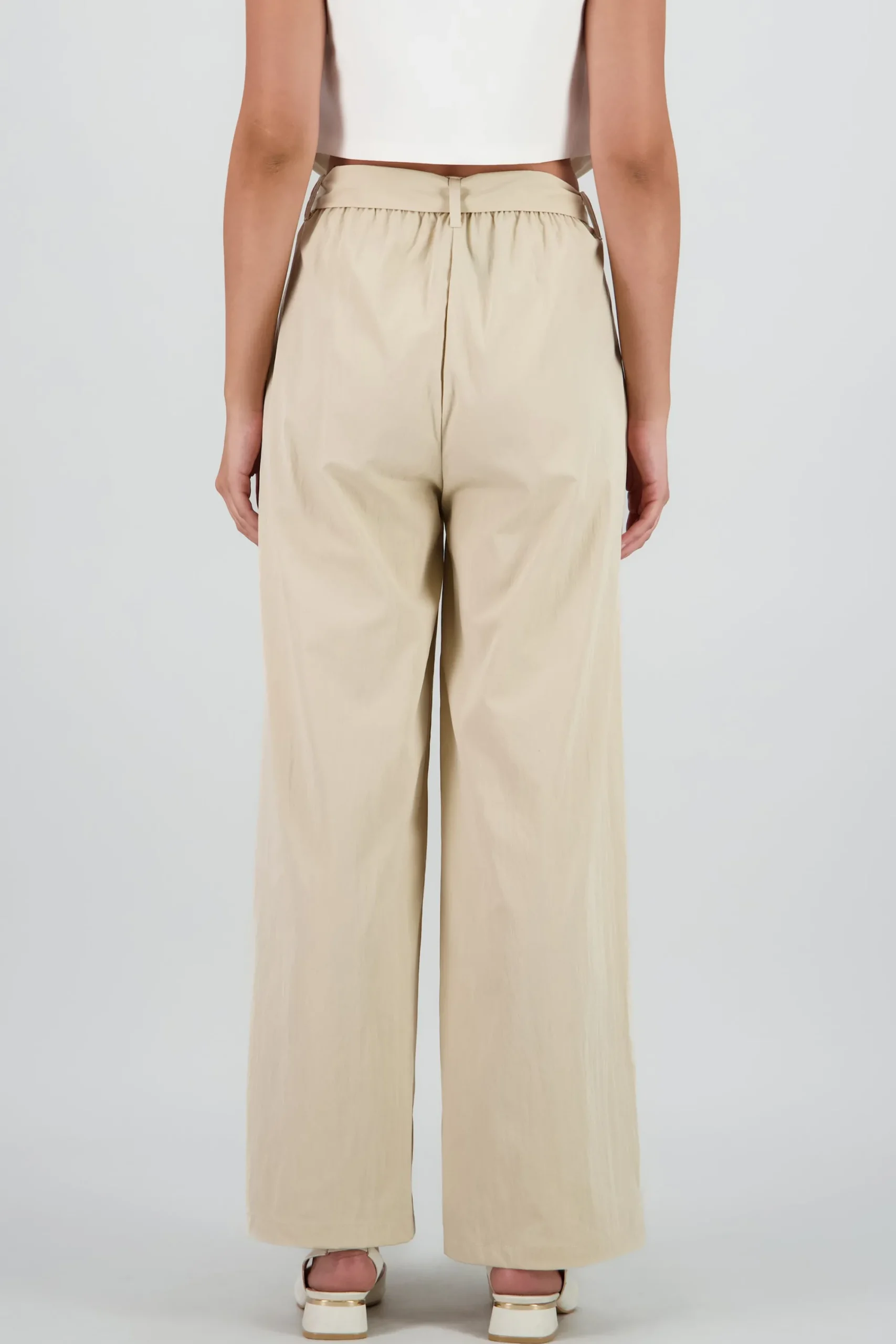 Shasa Wide Leg Pants with Belt