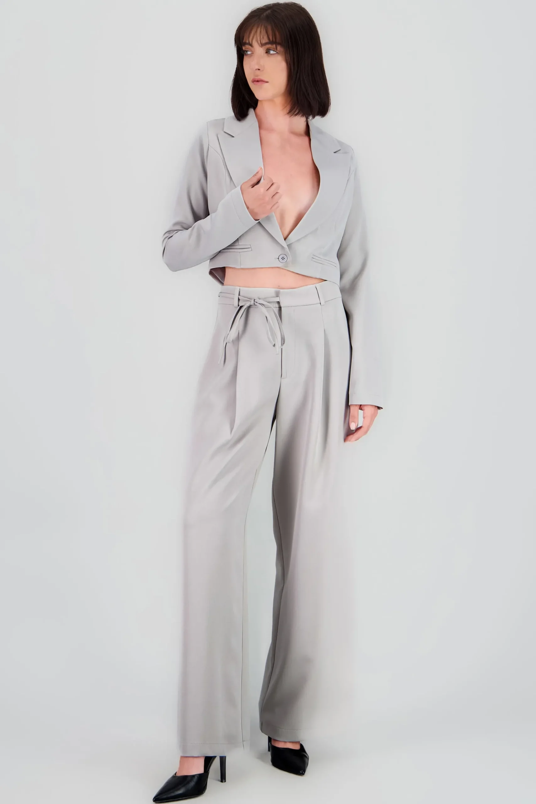 Shasa Wide Leg Pants with Bow Detail