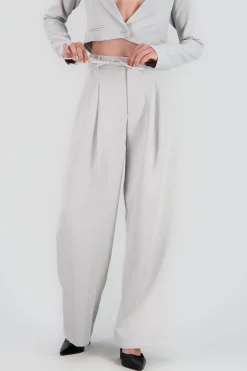 Shasa Wide Leg Pants with Bow Detail