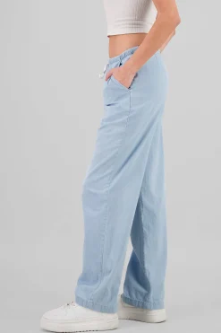 Shasa Wide Leg Pants with Drawstring