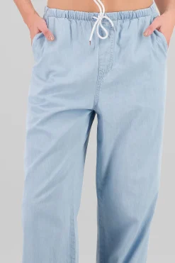 Shasa Wide Leg Pants with Drawstring