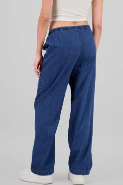 Shasa Wide Leg Pants with Drawstring