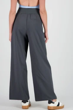 Shasa Wide Leg Pants with Elastic Detail