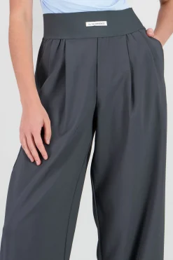 Shasa Wide Leg Pants with Elastic Detail