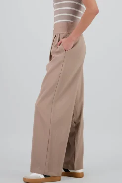 Shasa Wide Leg Pants with Elastic Detail