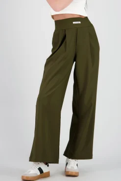 Shasa Wide Leg Pants with Elastic Detail