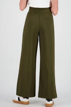 Shasa Wide Leg Pants with Elastic Detail