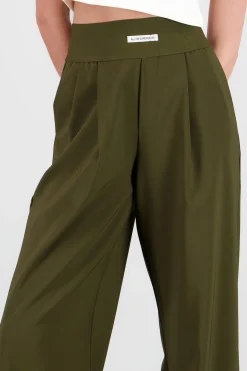 Shasa Wide Leg Pants with Elastic Detail