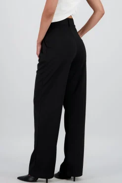 Shasa Wide Leg Pants with Gathered Waistband Detail
