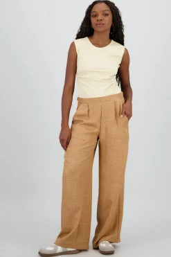 Shasa Wide Leg Pants with Pleats