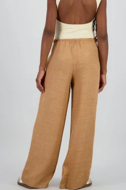 Shasa Wide Leg Pants with Pleats