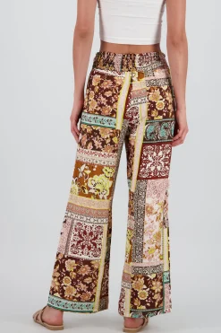 Shasa Wide Leg Pants with Smocked Waistband