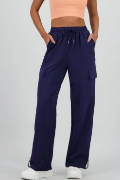 Shasa Wide Leg Pants with Stripe Detail