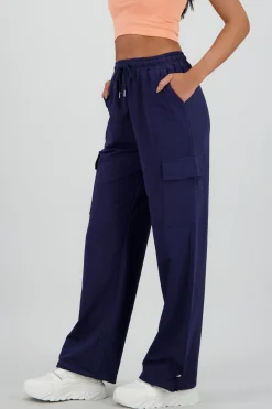 Shasa Wide Leg Pants with Stripe Detail